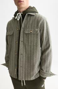 Scotch & Soda Herringbone Jacquard Relaxed Fit Shirt