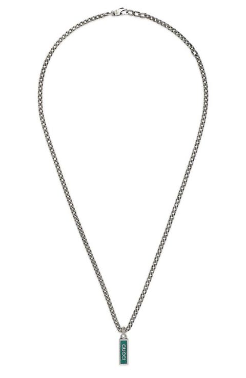 Gourmette Dog Tag Necklace