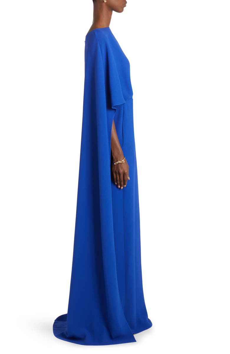 Valentino Garavani Silk Cape Gown, Alternate, color,
