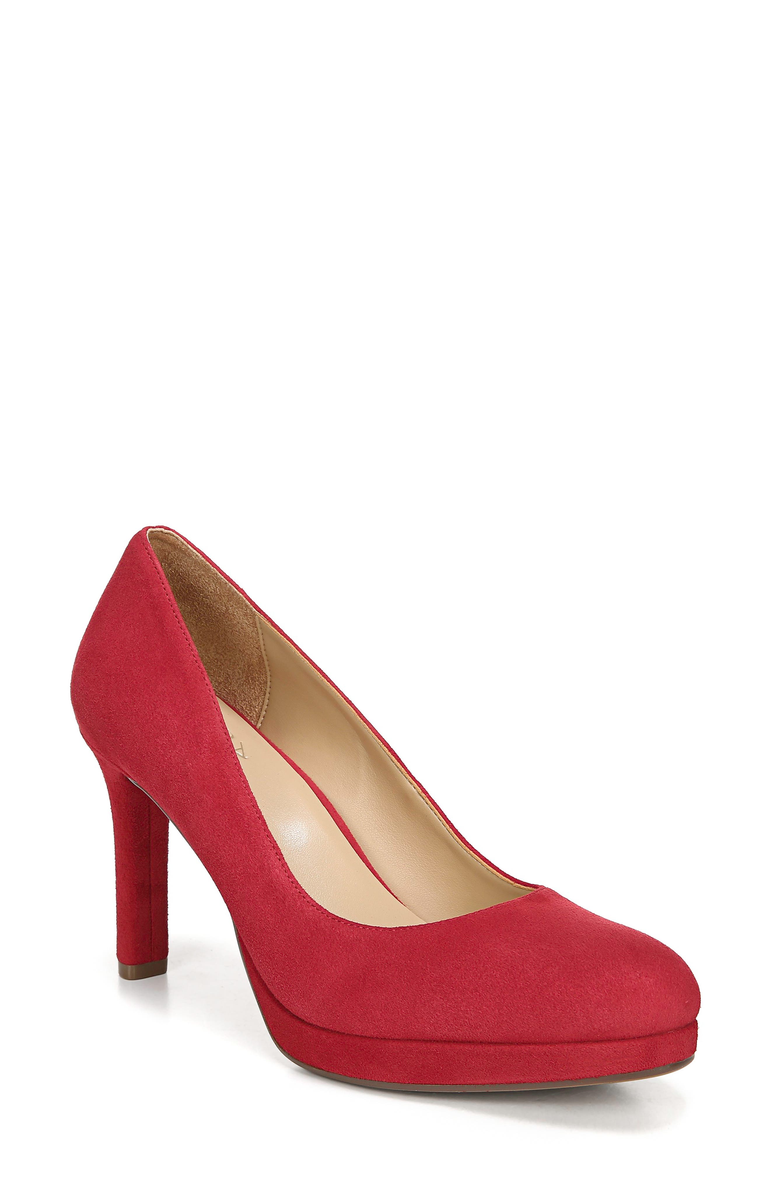 Teresa Platform Pump, Main, color, HOT SAUCE SUEDE