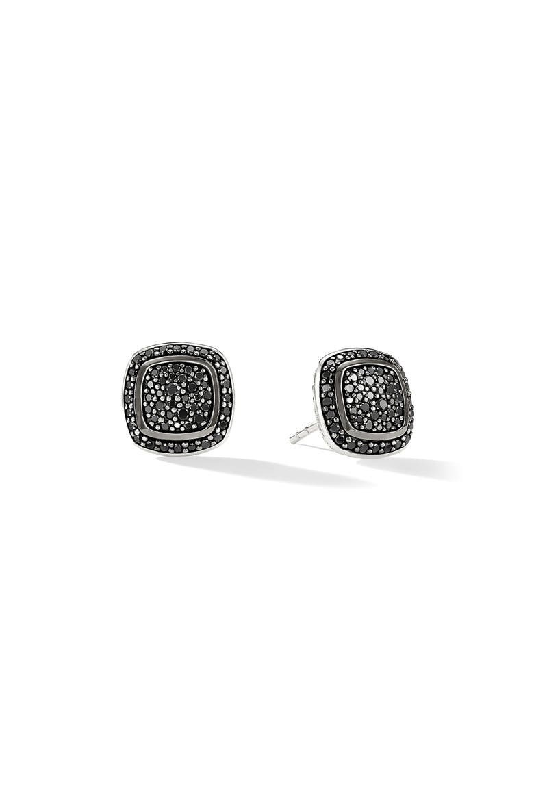 Albion Earrings with Diamonds, Main, color, BLACK DIAMOND