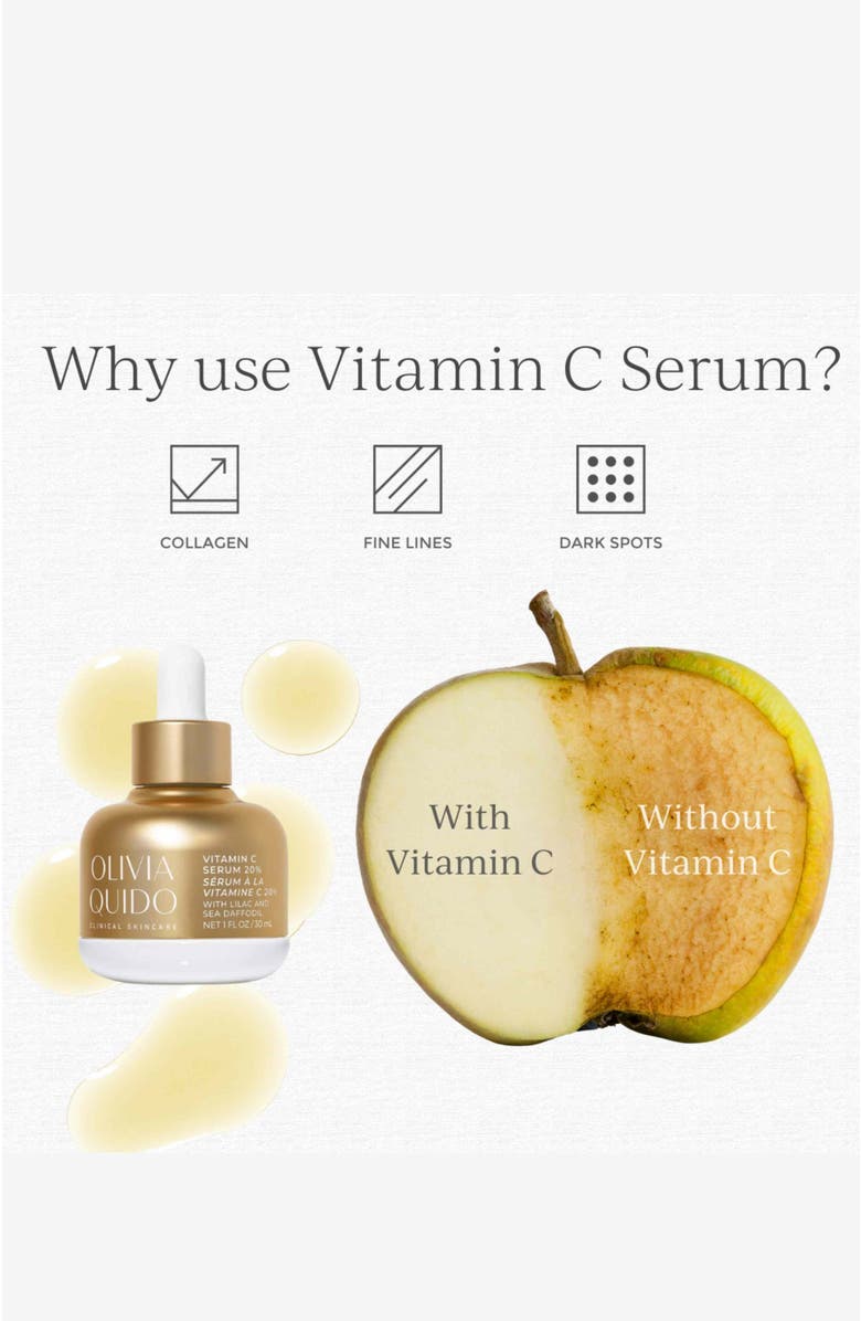 Olivia Quido Skincare Vitamin C Serum 20%, Alternate, color, Gold