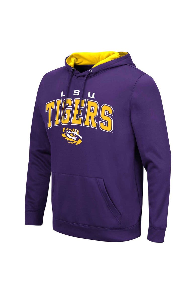 Men's Colosseum Purple LSU Tigers Resistance Pullover Hoodie, Alternate, color, Purple