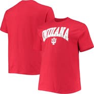 Champion Men's Champion Crimson Indiana Hoosiers Big & Tall Arch Over Wordmark T-Shirt