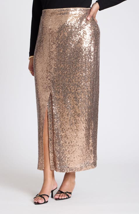 Women s Sequin Plus Size Skirts Nordstrom