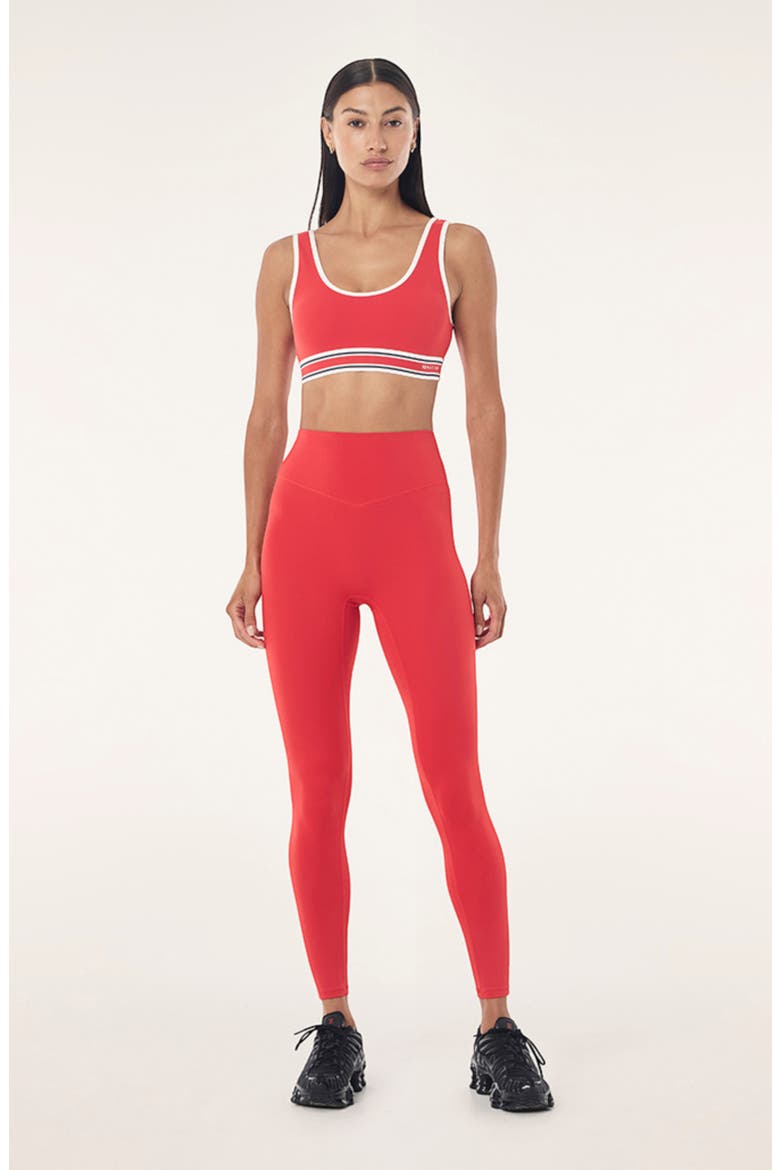 Pursuit Low Impact Scoop Neck Sports Bra, Alternate, color, COLLEGE RED