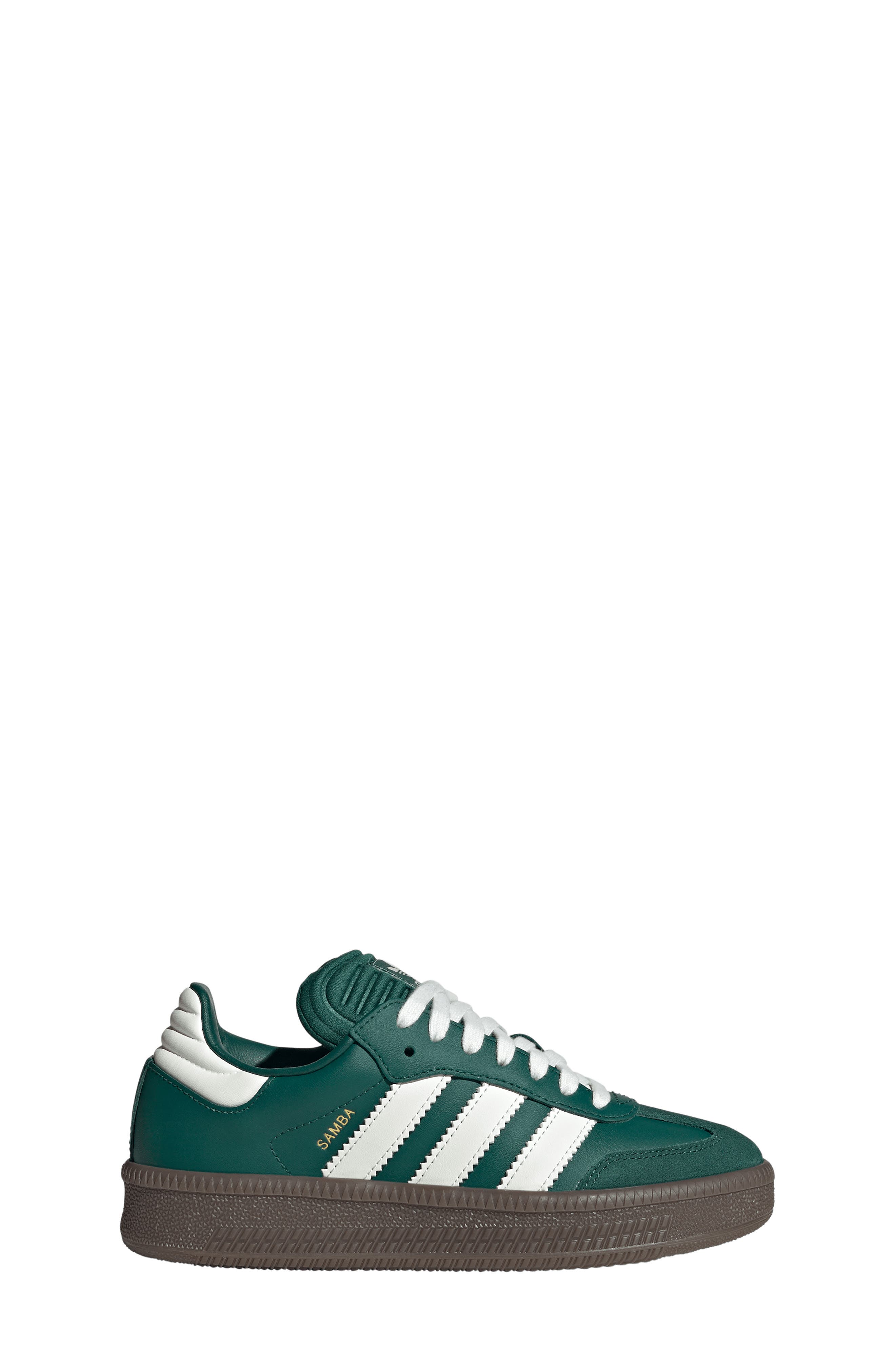 adidas Kids
 Samba XLG Sneaker, Alternate, color, Collegiate Green/ White/ Gum