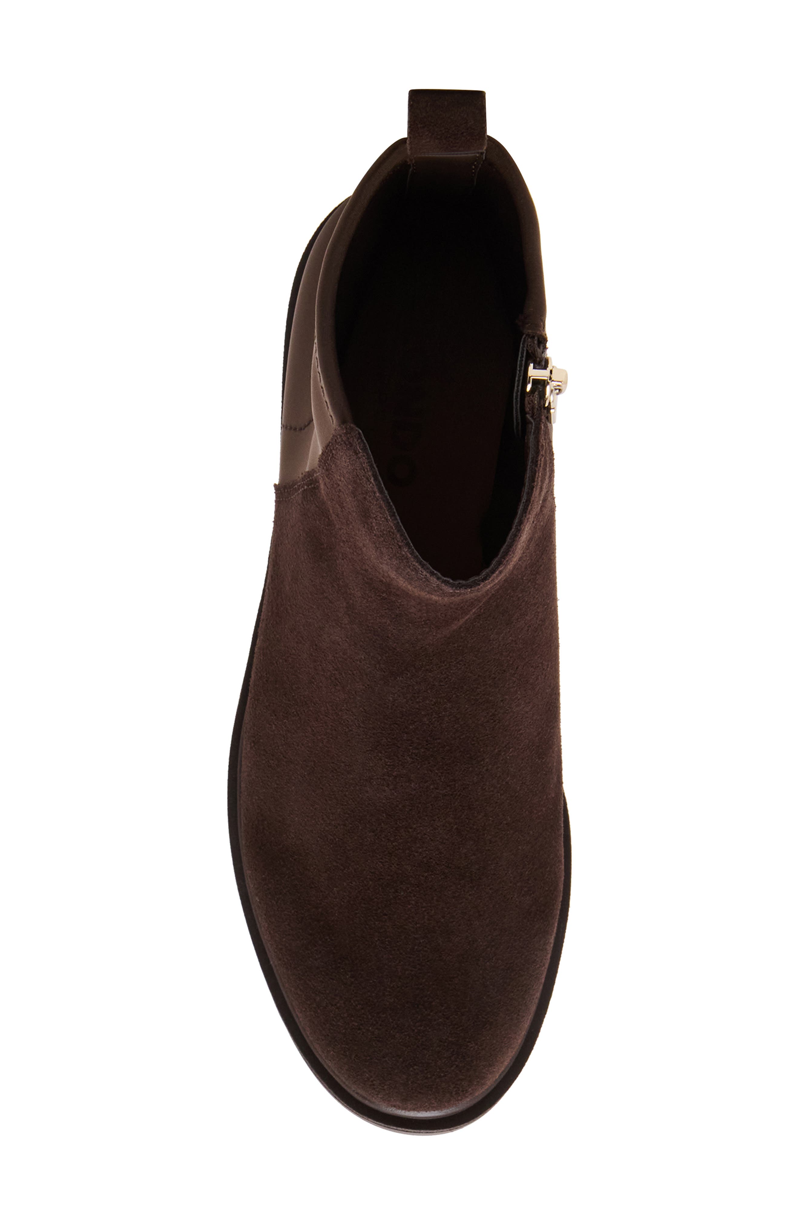 Cammie Waterproof Bootie, Alternate, color, JAVA SUEDE