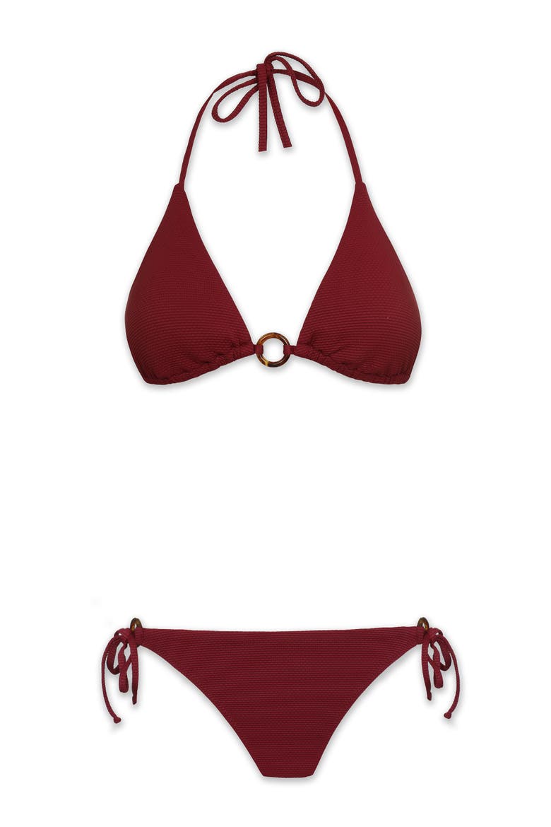 Tortoise Ring String Top, Alternate, color, Merlot Cora Texture