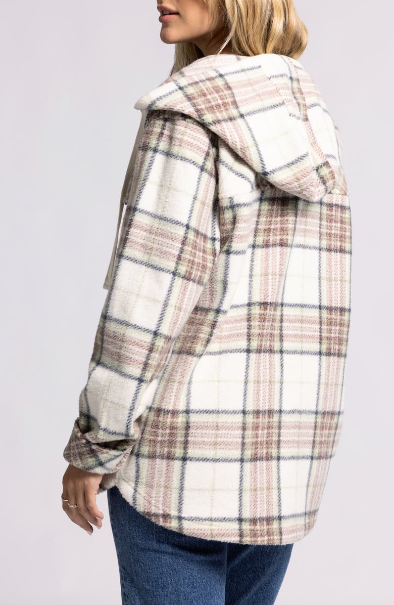 Thread & Supply Almira Plaid Fleece Shirt Jacket, Alternate, color, 