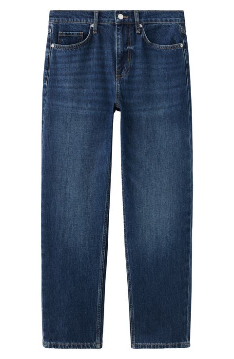 Mid Rise Straight Leg Jeans