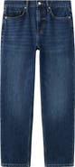 MANGO Mid Rise Straight Leg Jeans