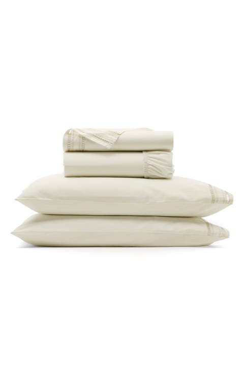 Signature Ladder Stitch Organic Cotton Sheet Set