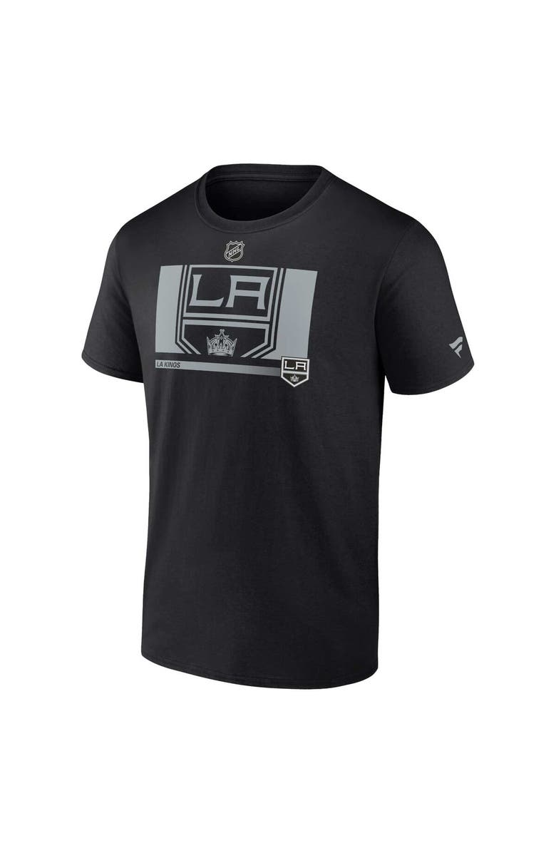 FANATICS Men's Fanatics Branded Black Los Angeles Kings Authentic Pro Core Collection Secondary T-Shirt, Alternate, color, 