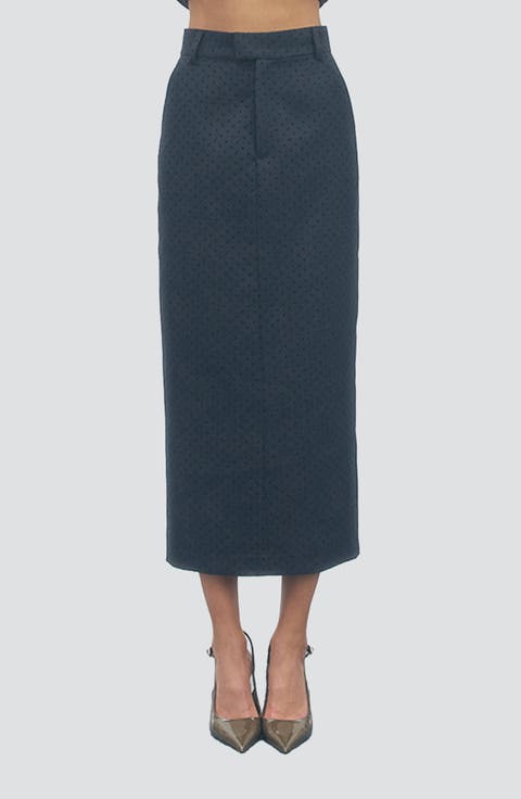 Bella Polka Dot Midi Skirt
