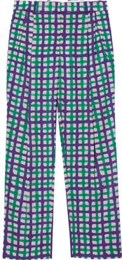 3.1 Phillip Lim Printed Satin Straight Leg Trousers