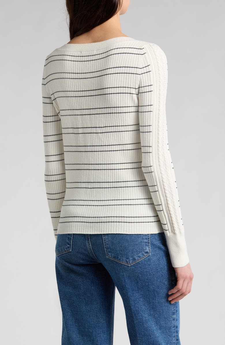 PAIGE Rhyse Stripe Knit Shirt, Alternate, color,