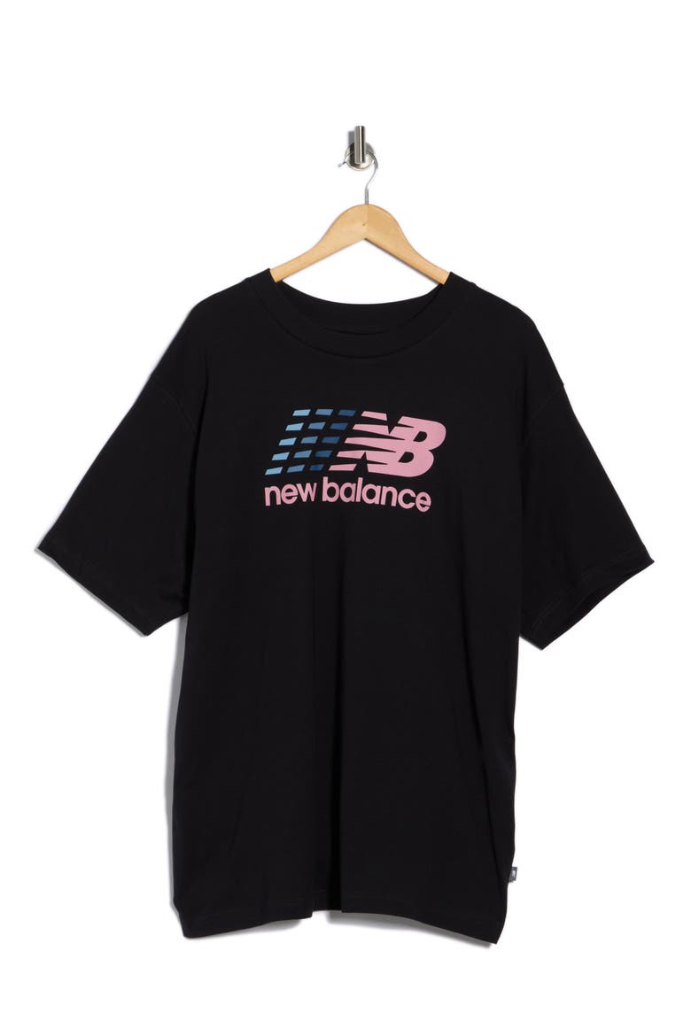 Logo Cotton T-Shirt, Main, color, BLACK