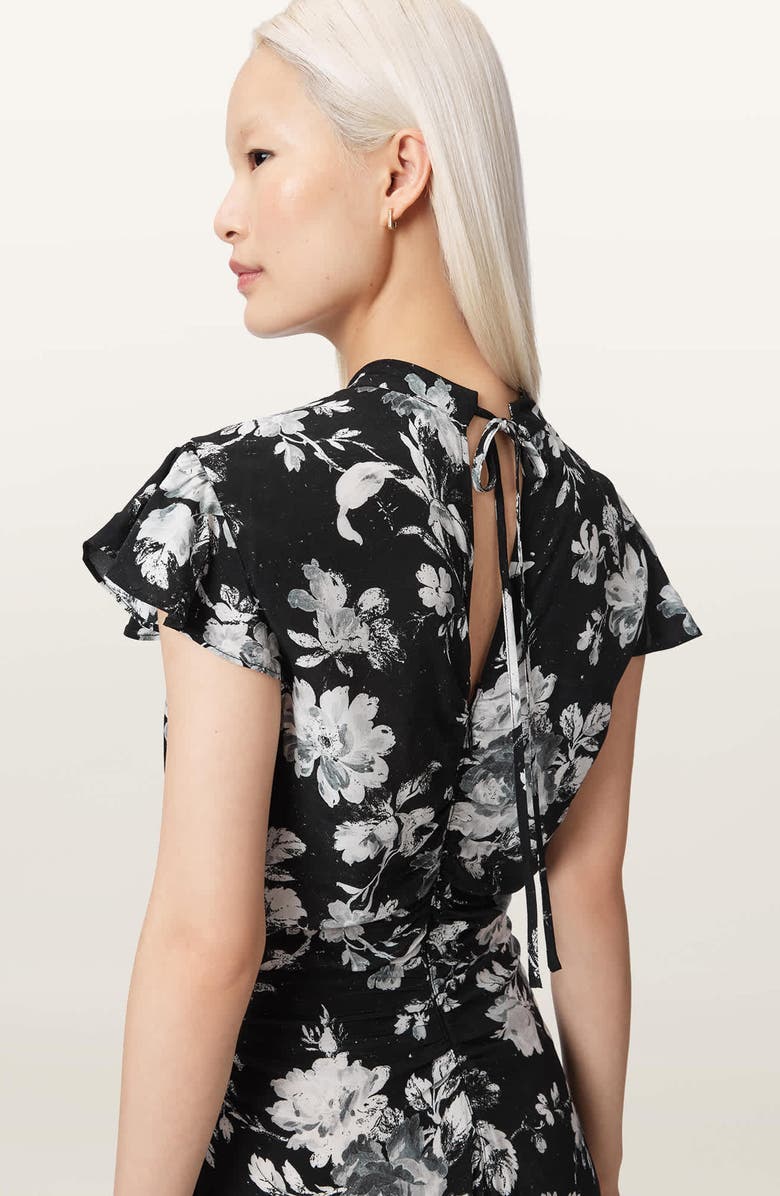 AllSaints Lolita Floral Maxi Dress, Alternate, color, 