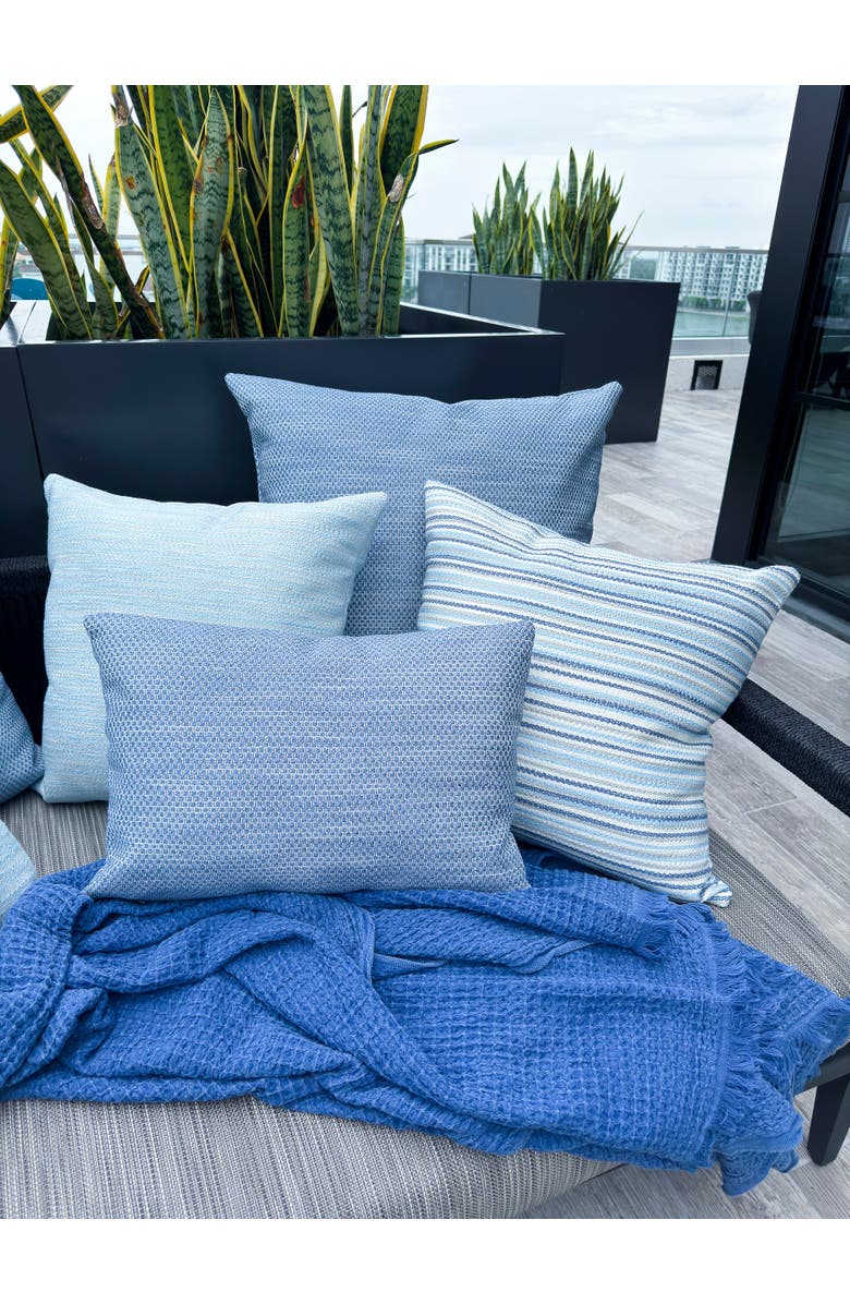 Anaya Deep Sea Blue 14x20 Indoor Outdoor Pillow, Alternate, color,