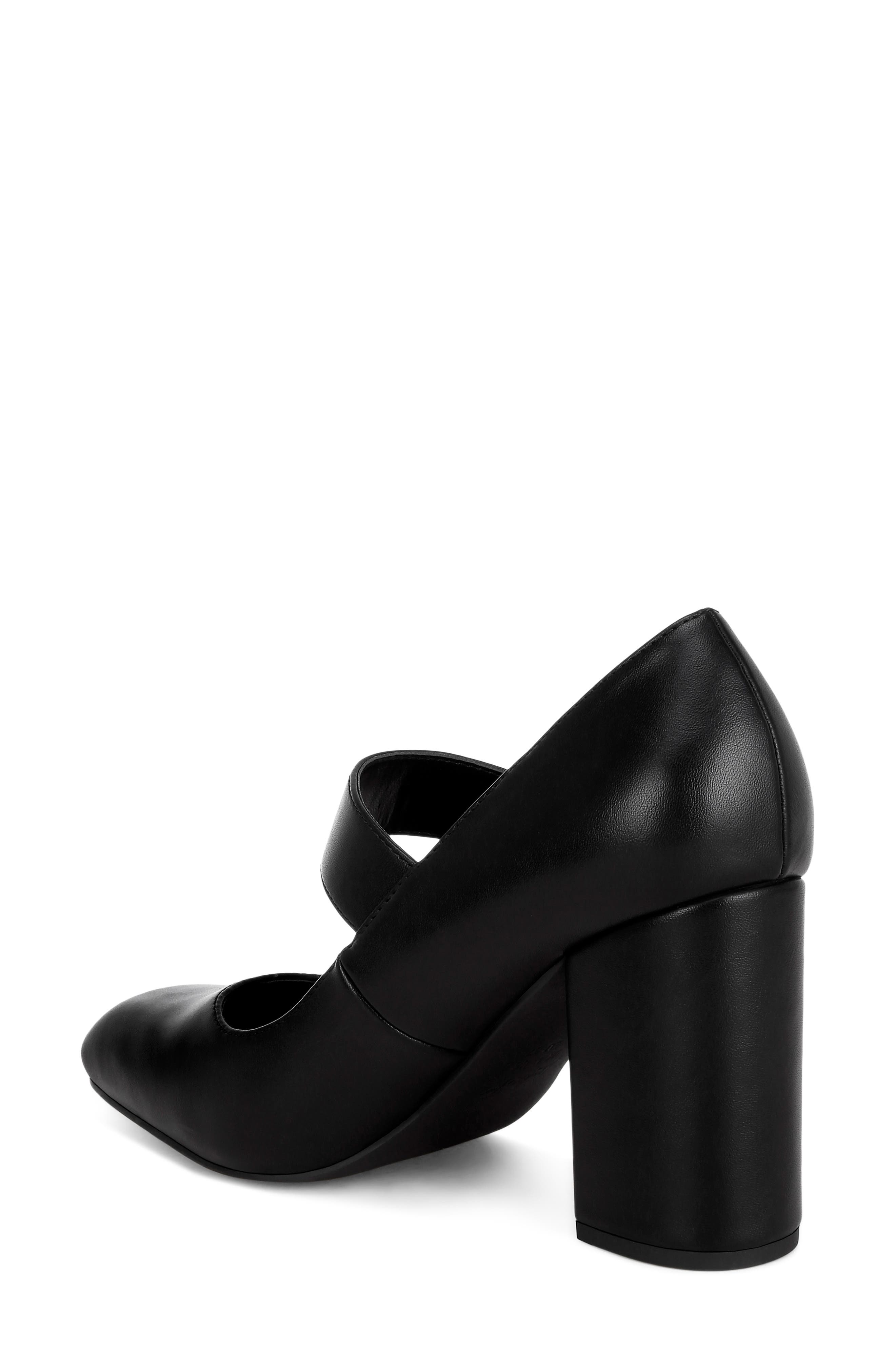 Mayuza Leather Mary Jane Pump, Alternate, color, BLACK SMOOTH