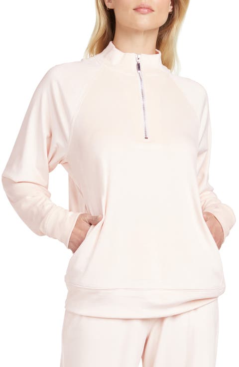 Raglan Sleeve Half Zip Pullover