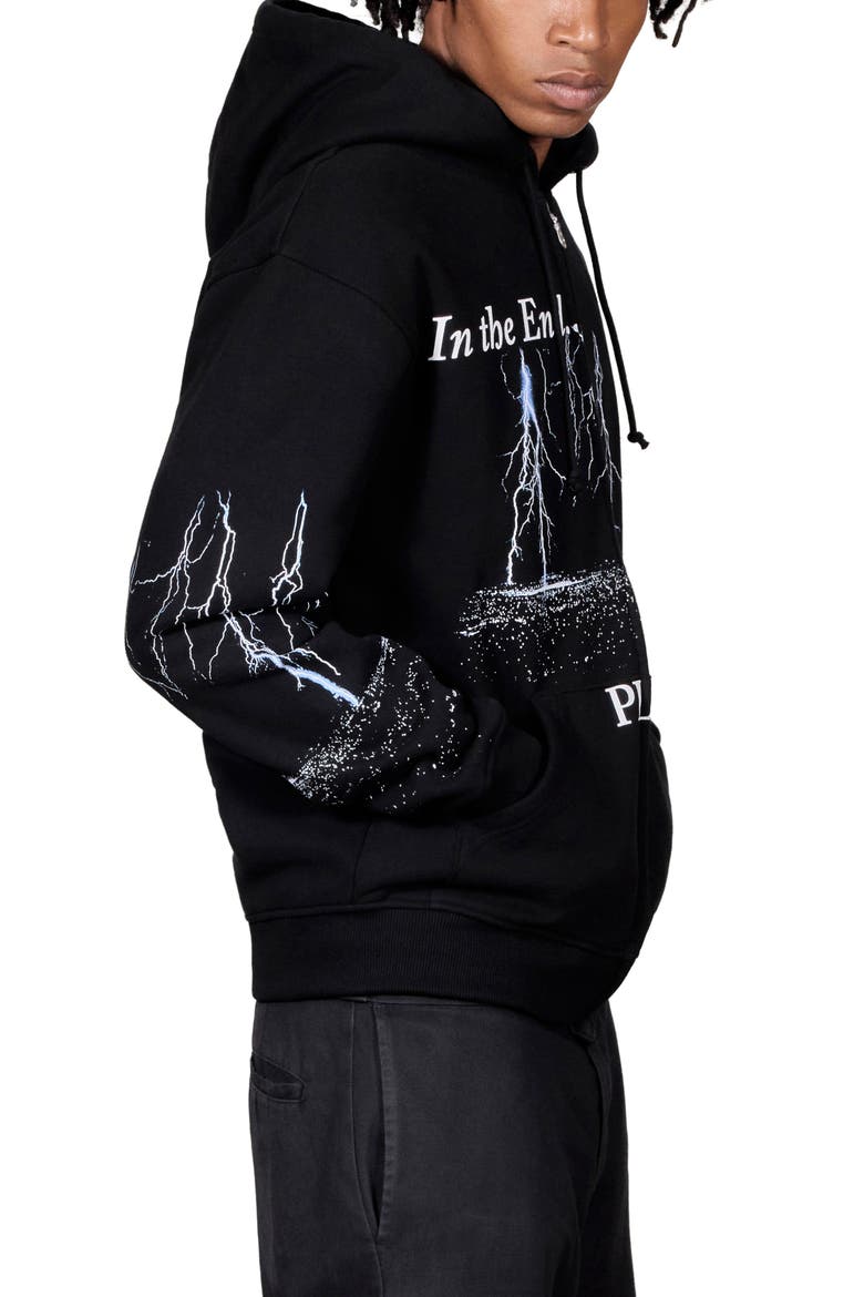 End Times Graphic Zip Hoodie, Alternate, color, BLACK