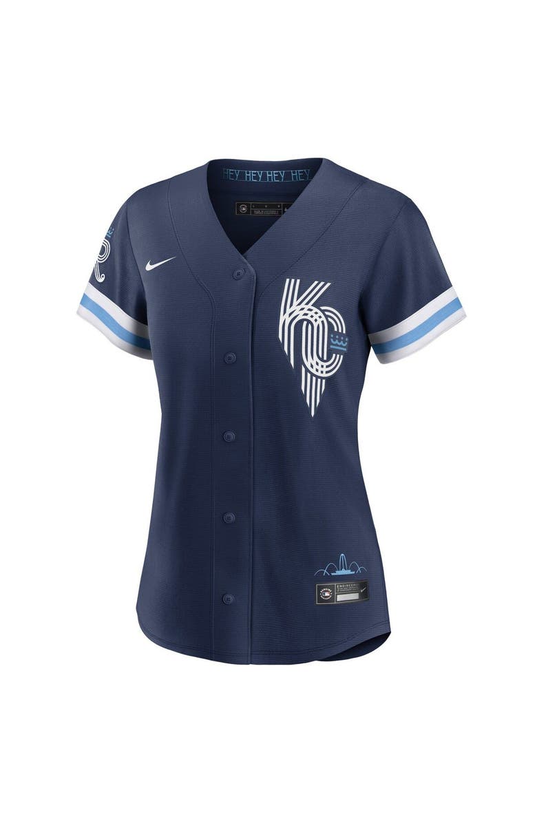 Nike Women's Nike Andrew Benintendi Navy Kansas City Royals City Connect Replica Player Jersey, Alternate, color, 