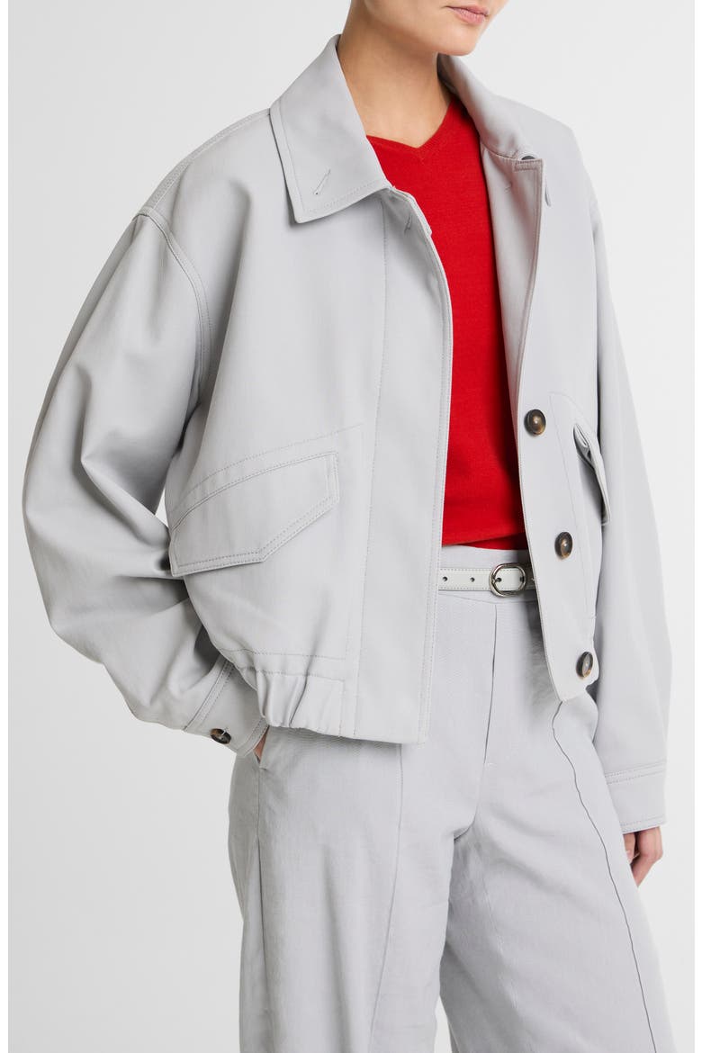 Cotton Bomber Jacket, Alternate, color, BAY MIST