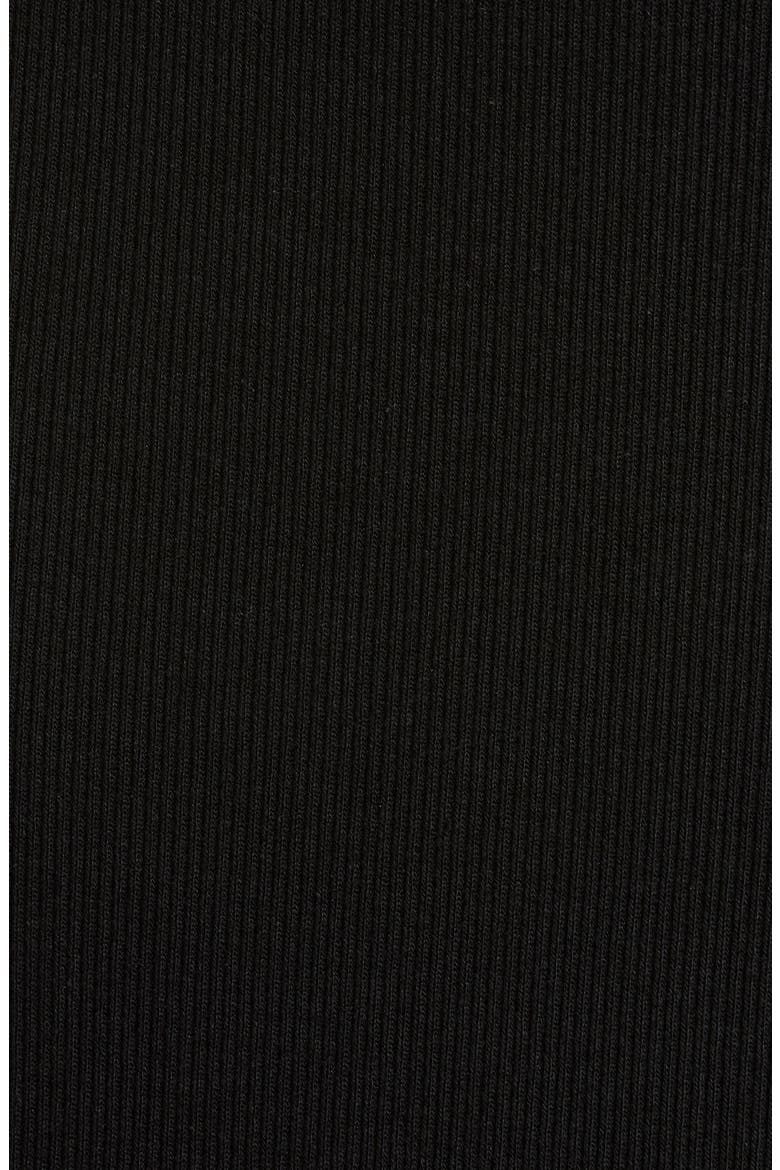 Ribbed A-Line Skirt, Alternate, color, BLACK