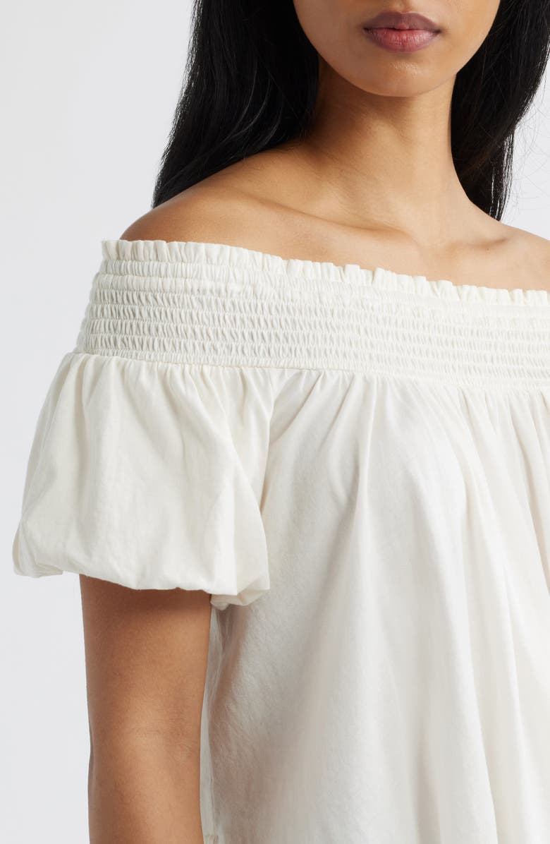 Free People Mabel Off the Shoulder Top, Alternate, color, Sugar Swizzle