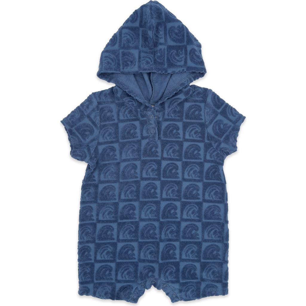 Feather 4 Arrow Babies' Finn Cotton Terry Cloth Romper In Black