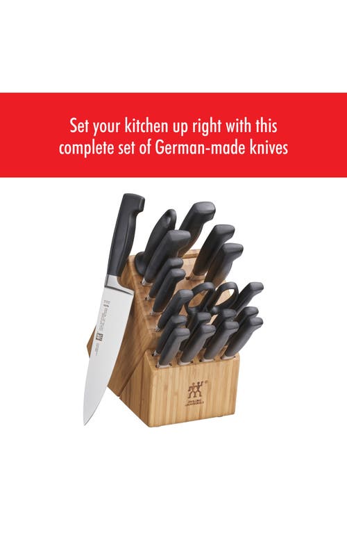 Shop Zwilling Four Star 20-piece Knife Block Set