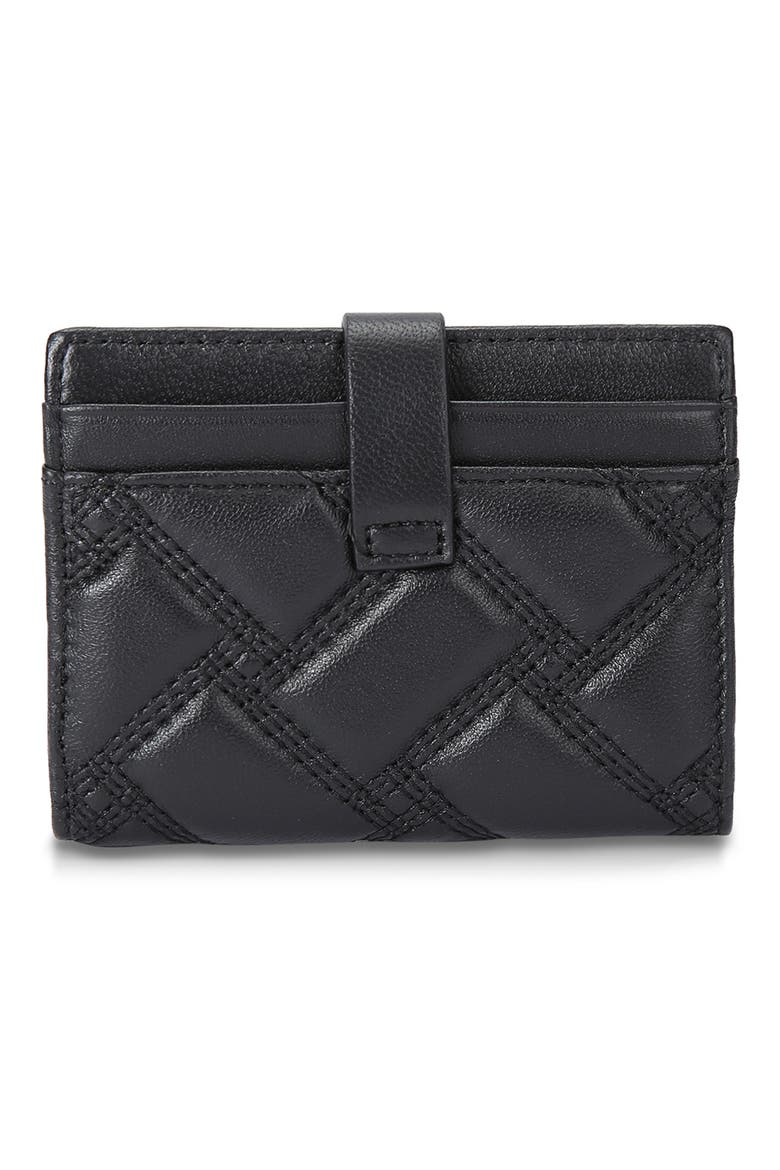 Kensington Drench Quilted Leather Bifold Wallet, Alternate, color, BLACK