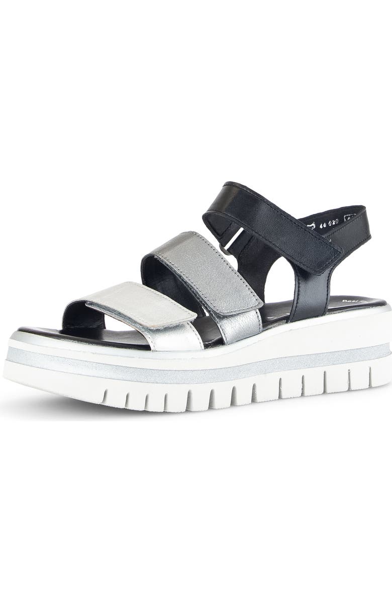 Gabor 84.620 Platform Wedge Sandal, Main, color,