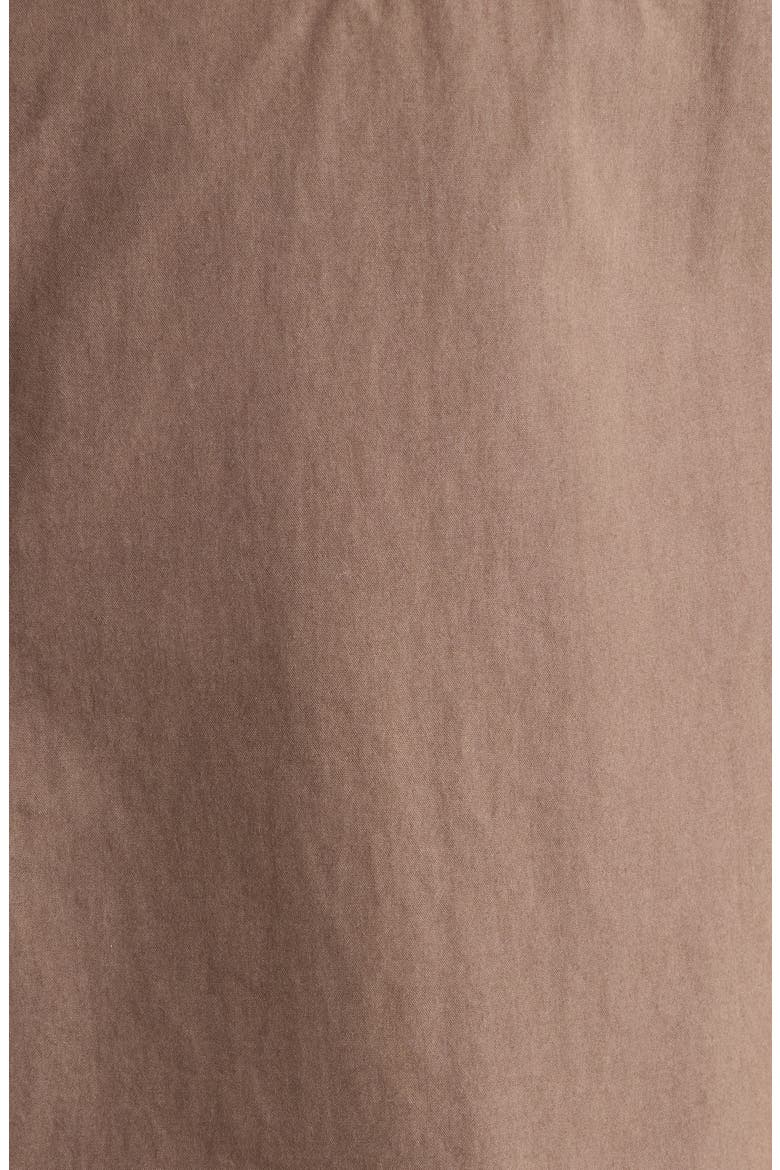 CA Embroidered Camp Shirt, Alternate, color, BROWN