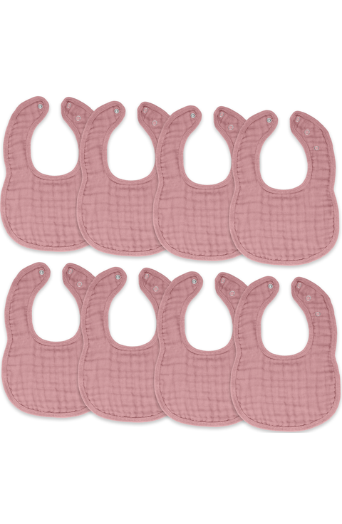 Muslin Bibs - Pack of 8