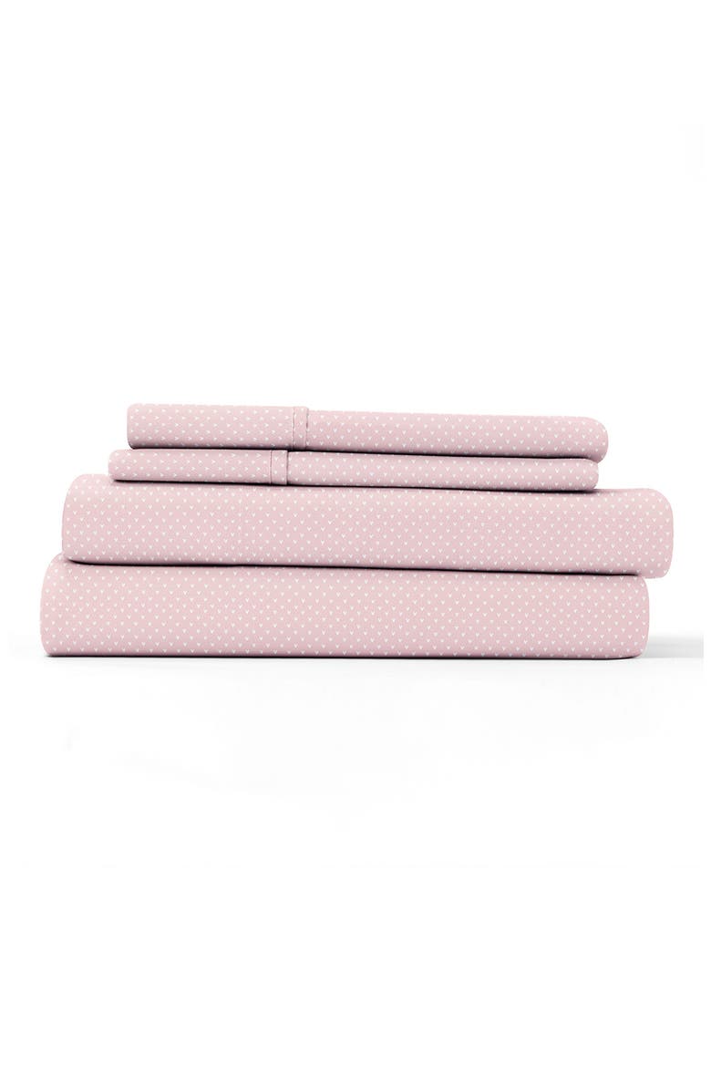IENJOY HOME Our Elgant My Heart Pattern Bedding Set, Main, color, PINK