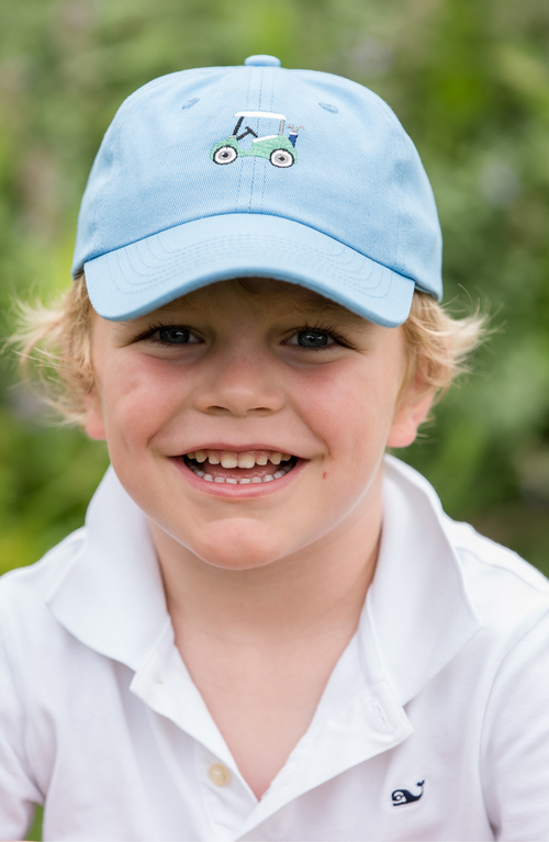 Bits & Bows Golf Cart Baseball Hat In Blue