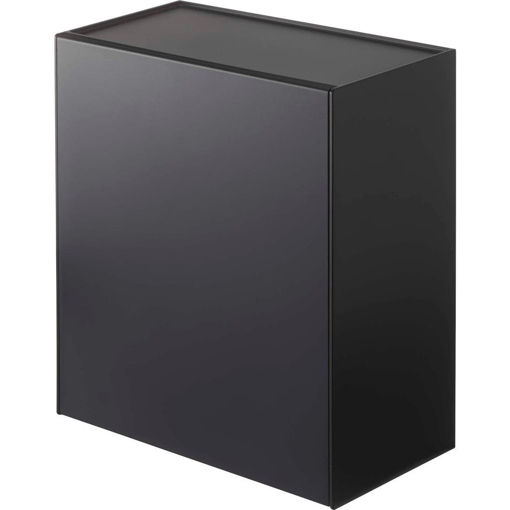 Yamazaki Wall Mounted Storage & Trash Bin In Black