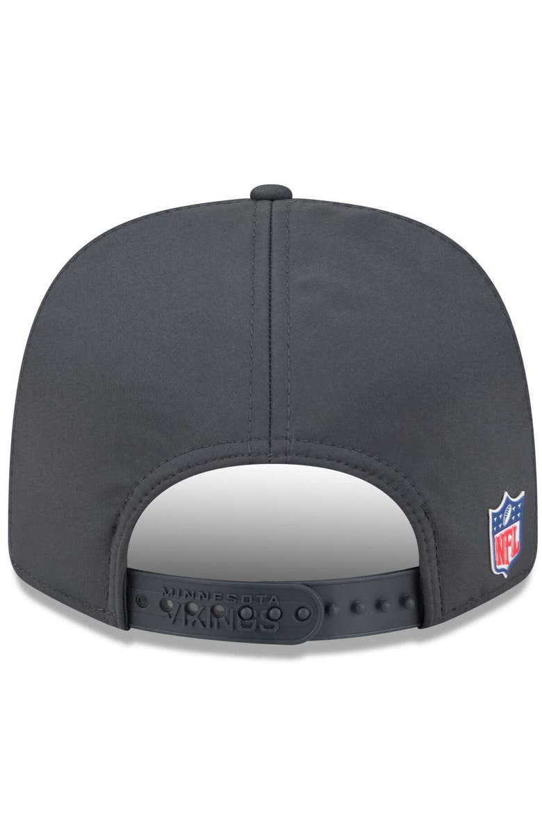 New Era Men's New Era Charcoal Minnesota Vikings 2025 Sideline Cold Weather 9SEVENTY Adjustable Hat, Alternate, color, 