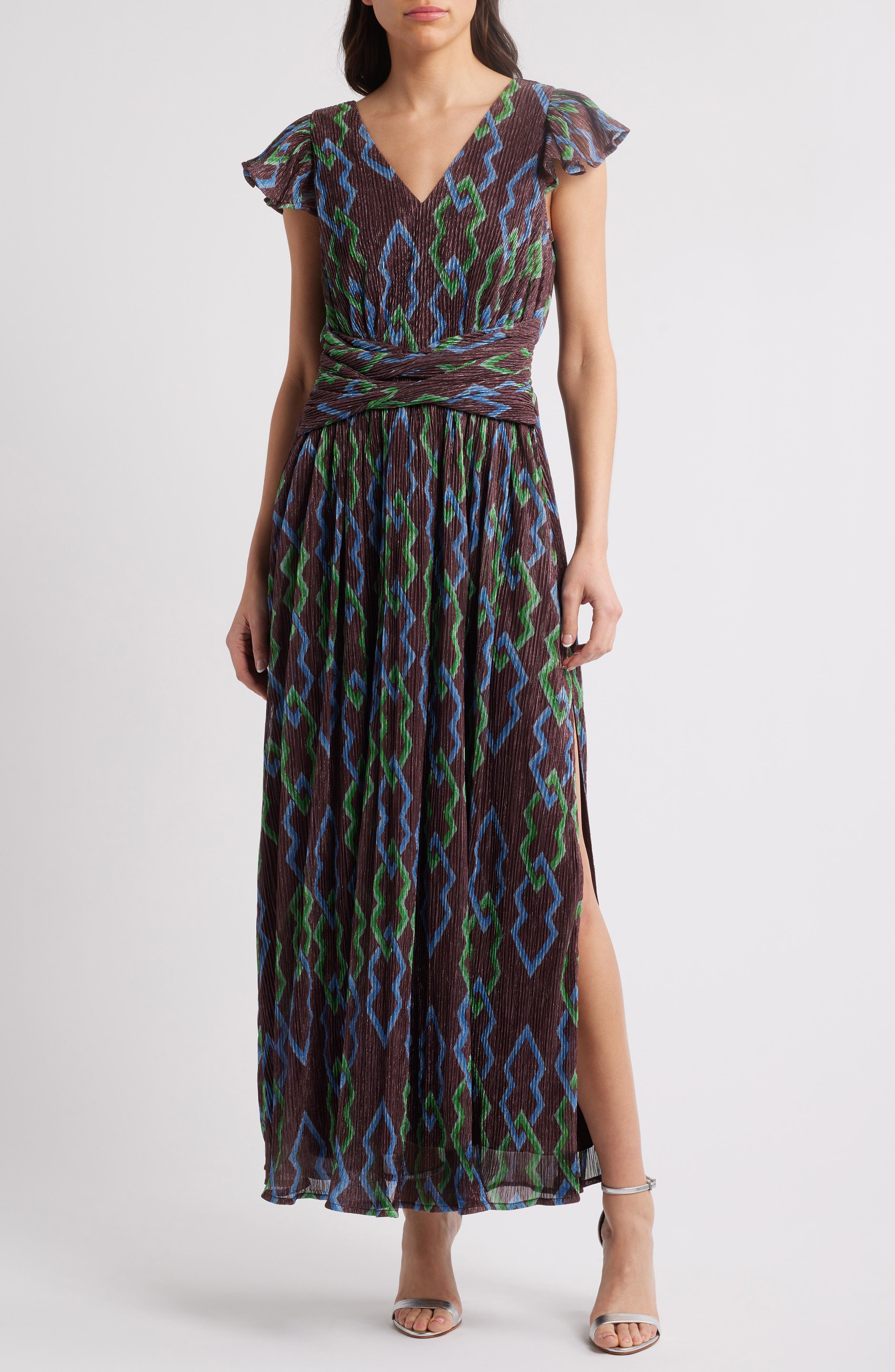 CIEBON Byanca Print Maxi Dress