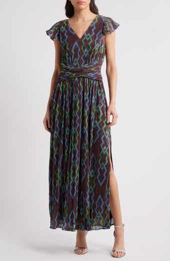 CIEBON Byanca Print Maxi Dress