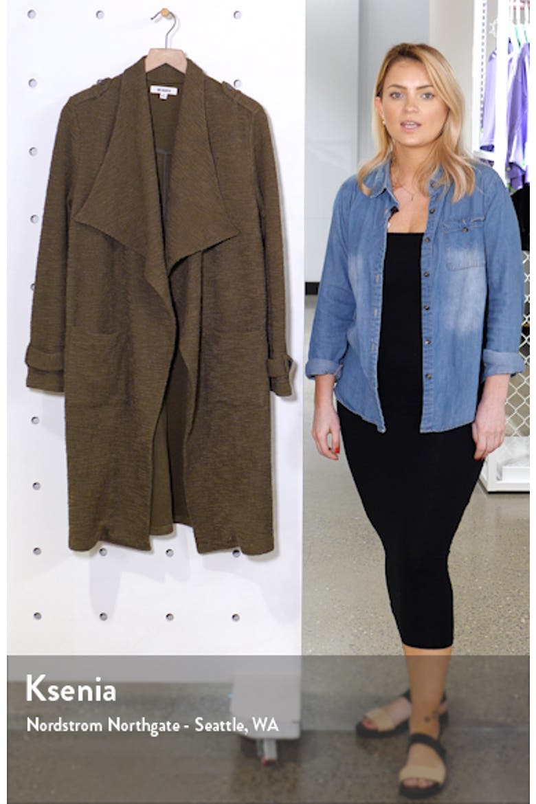 BB Dakota Revolution Drapey Bouclé Trench Coat video
