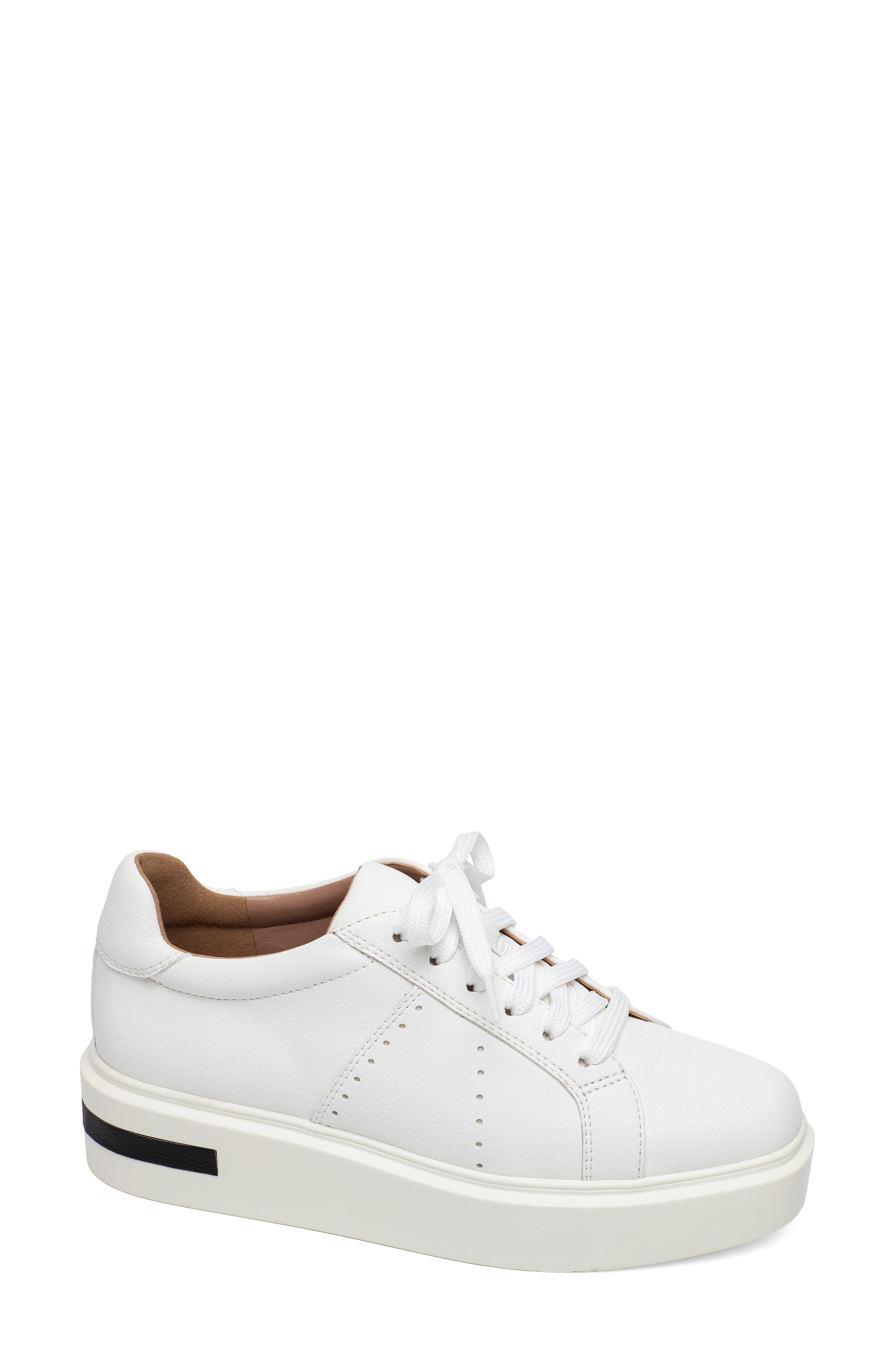 Linea Paolo Kozie Platform Sneaker, Main, color, White