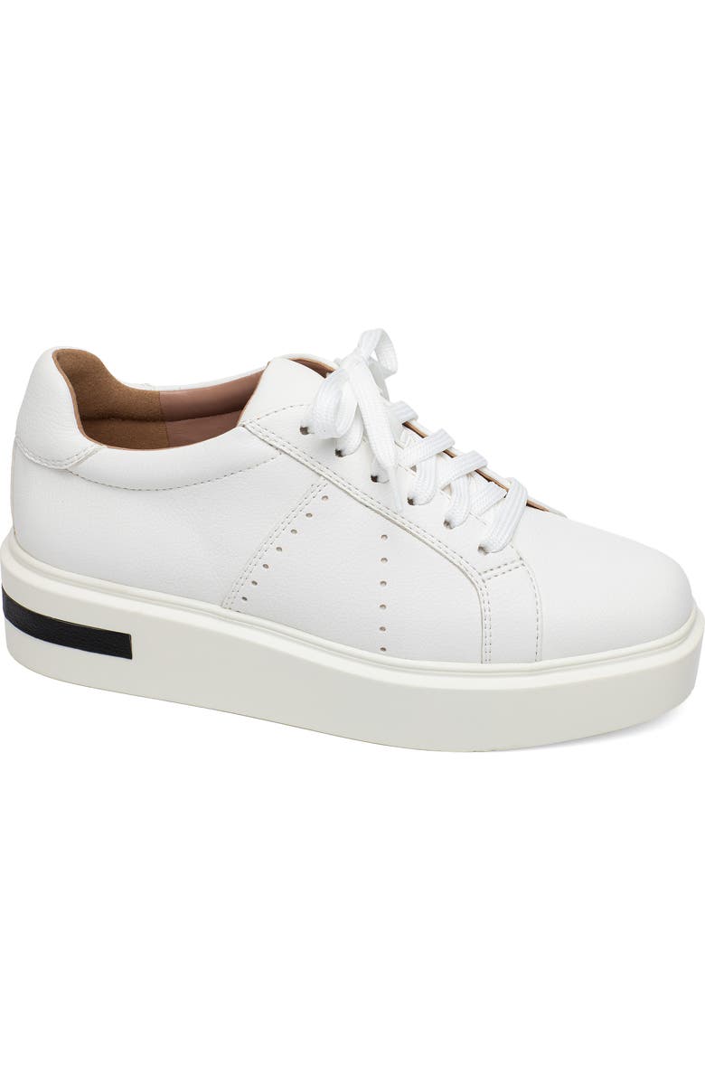 Linea Paolo Kozie Platform Sneaker, Main, color, White
