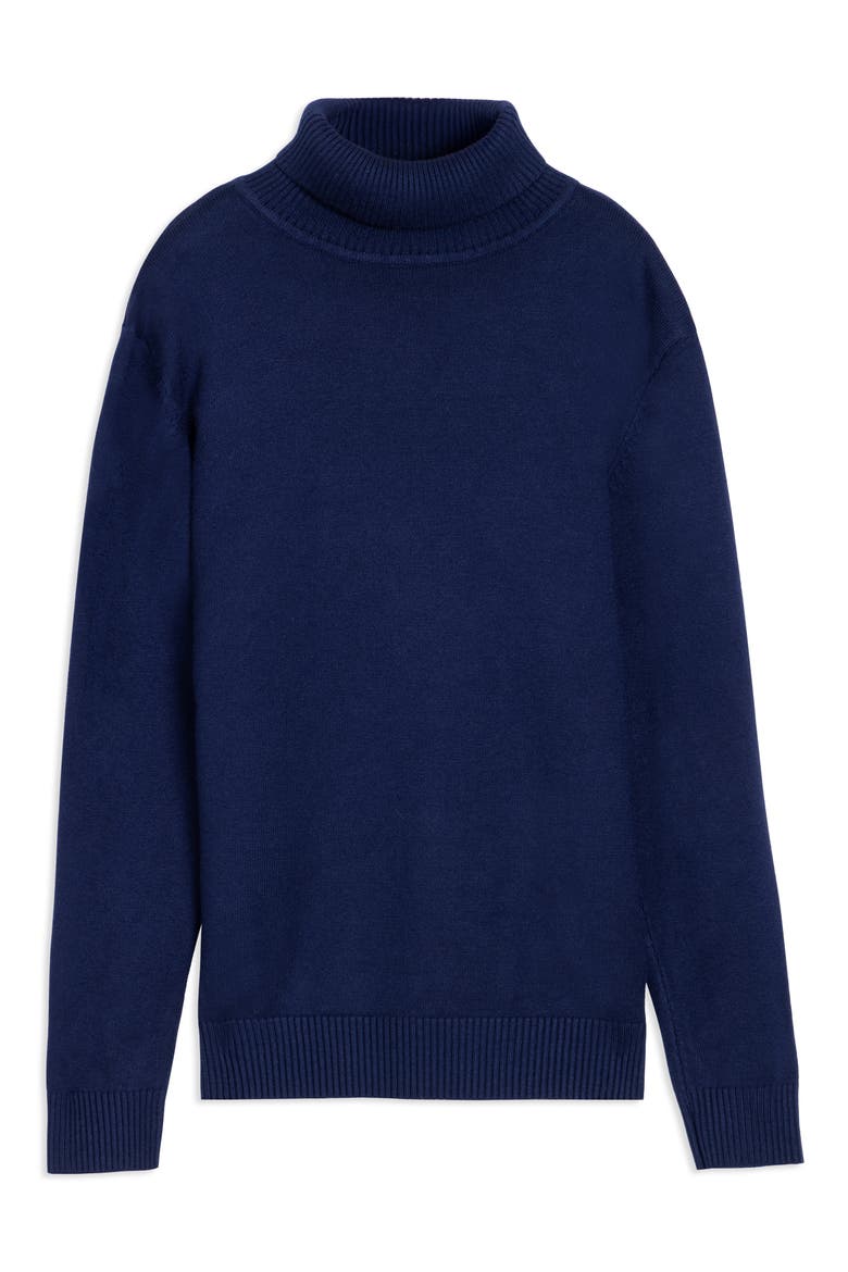 Basic Turtleneck Sweater, Main, color, NAVY