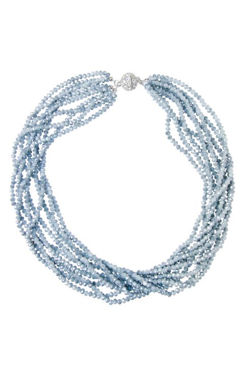 Multi-Strand Crystal Necklace
