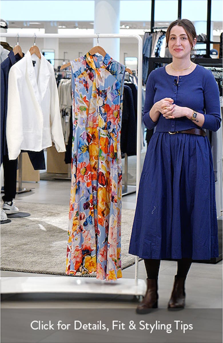 The Raquel Spring Morning Floral Print Sleeveless Dress, sales video thumbnail