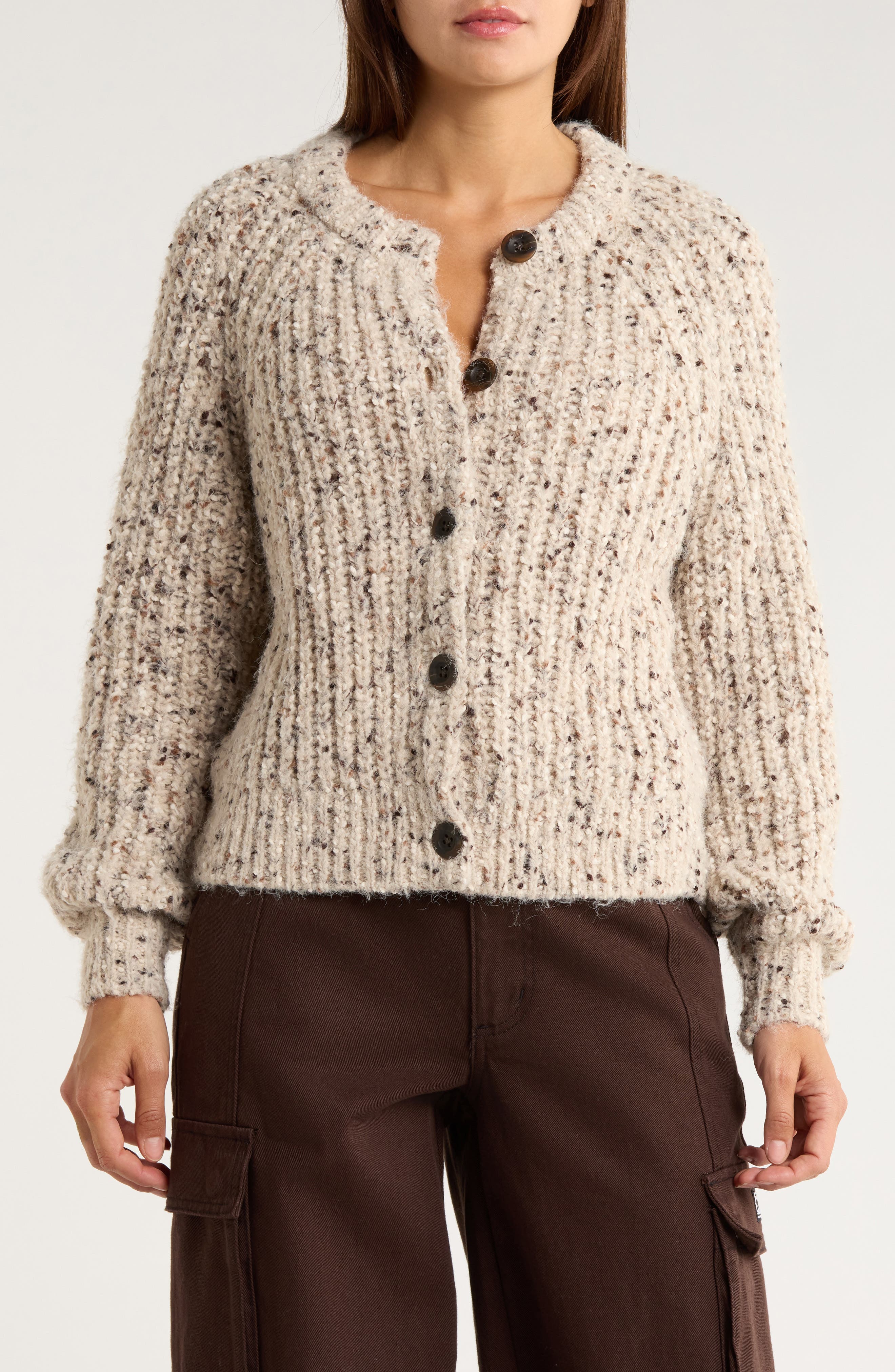 Melrose and Market Relaxed Popcorn Cardigan